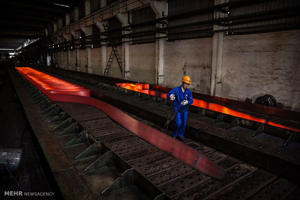 افزایش ۱۰ درصد تولید فولاد خام کشور