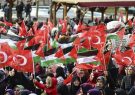 تظاهرات گسترده مردم ترکیه در حمایت از قدس