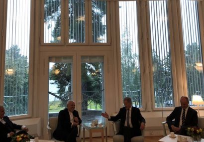 ظریف با رئیس جمهور فنلاند دیدار کرد