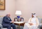 دیدار ظریف با نخست‌وزیر قطر در دوحه
