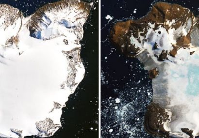 ذوب یخ‌ ها در قطب‌ جنوب