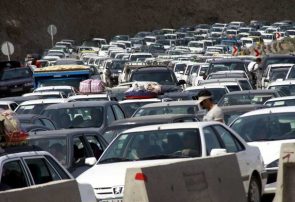 ترافیک سنگین در مسیر بازگشت سفرهای مردم