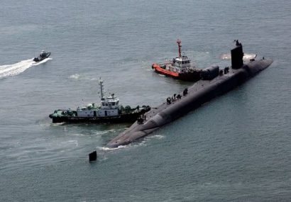ورود زیردریایی هسته‌ای آمریکا به بندر کره جنوبی