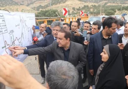وزیر راه و شهرسازی از پروژه باند دوم تونل آزادی ایلام بازدید کرد