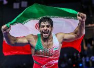 خاطره بازی اتحادیه جهانی کشتی با قهرمان ایرانی المپیک