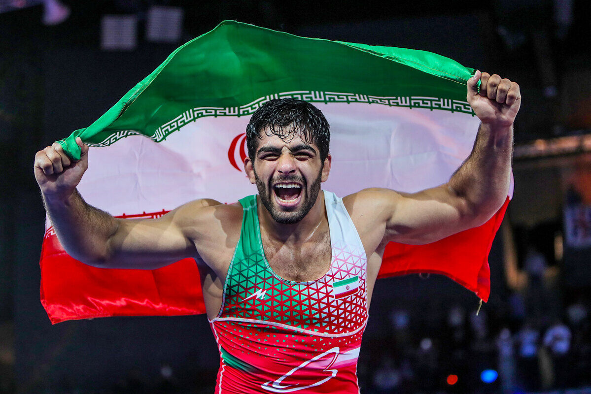 خاطره بازی اتحادیه جهانی کشتی با قهرمان ایرانی المپیک