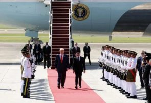 ترامپ وارد مالزی شد/ گسترش روابط با کشورهای آسیایی در دستورکار واشنگتن ترامپ وارد مالزی شد/ گسترش روابط با کشورهای آسیایی در دستورکار واشنگتن