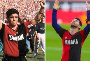 پرواز مسی به یاد دیه‌گو در شبی که فوتبال اشک ریخت